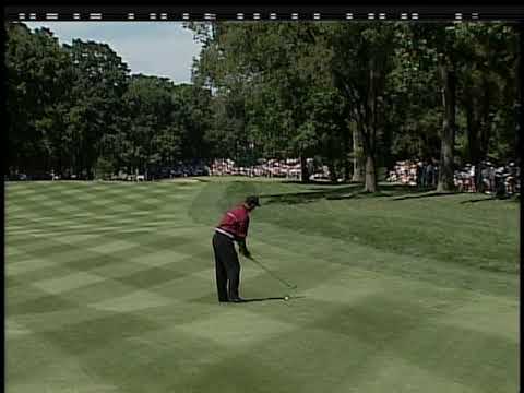 Tiger Woods Hits a Beautiful High Cut | 1999 PGA Championship at Medinah Country Club