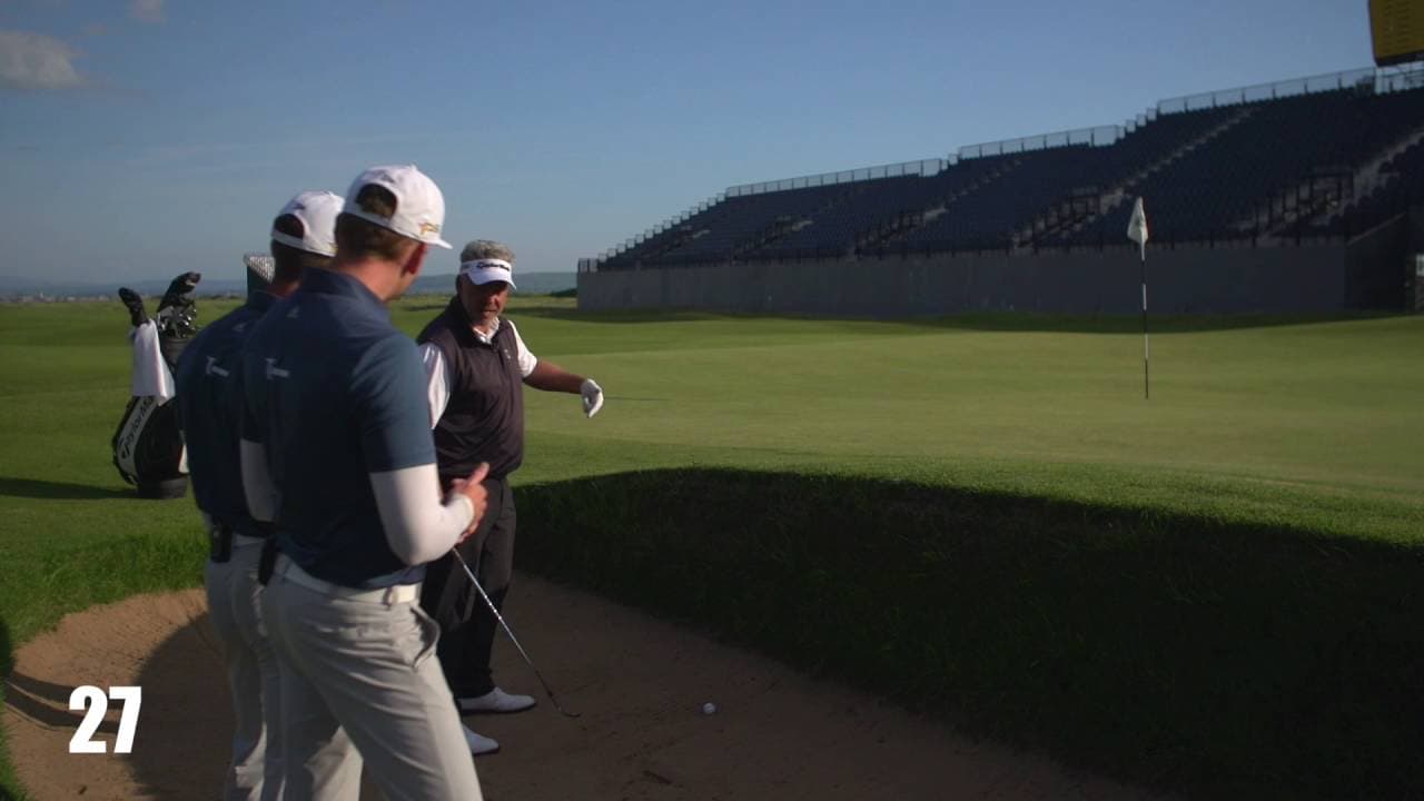 HOW TO PLAY OUT OF A POT BUNKER WITH DARREN CLARKE