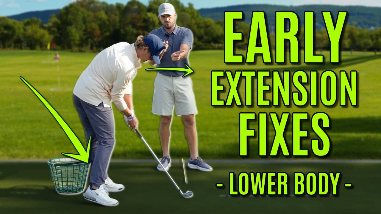 GOLF: BEST 3 Early Extension Drills (Lower Body)