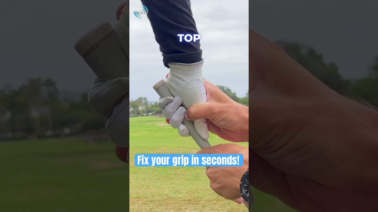 I FIXED Her Grip In SECONDS By Doing This! #shorts #golf