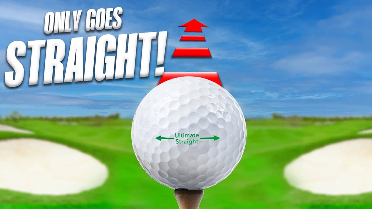 This CHEATING golf ball ALWAYS flies straight!