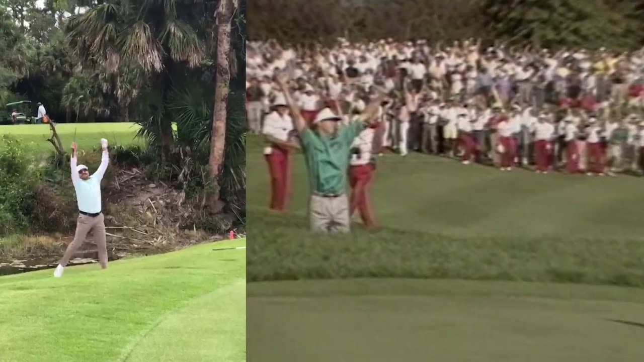 Bob Tway's Classic Celebration at the 1986 PGA Championship Re-Created