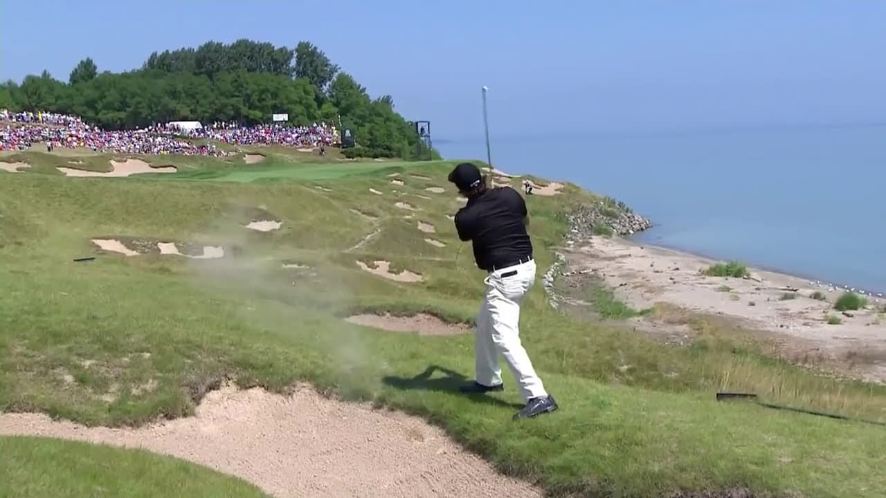 Phil Mickelson's Unbelievable Touch from a Fairway Bunker | 2015 PGA Championship