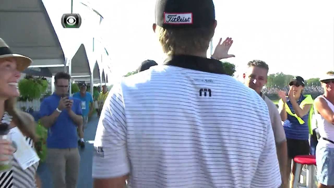 Matt Jones' Crazy Shot from a Hospitality Tent | 2015 PGA Championship
