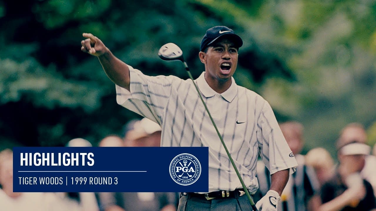 Every Shot from Tiger Woods' Third Round | 1999 PGA Championship