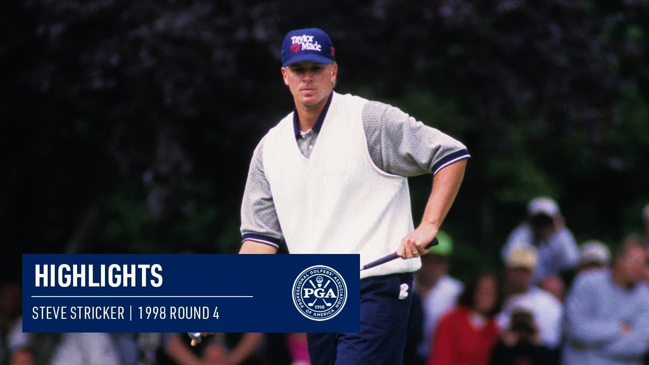 Steve Stricker Cards Best Ever Major Finish | 1998 PGA Championship