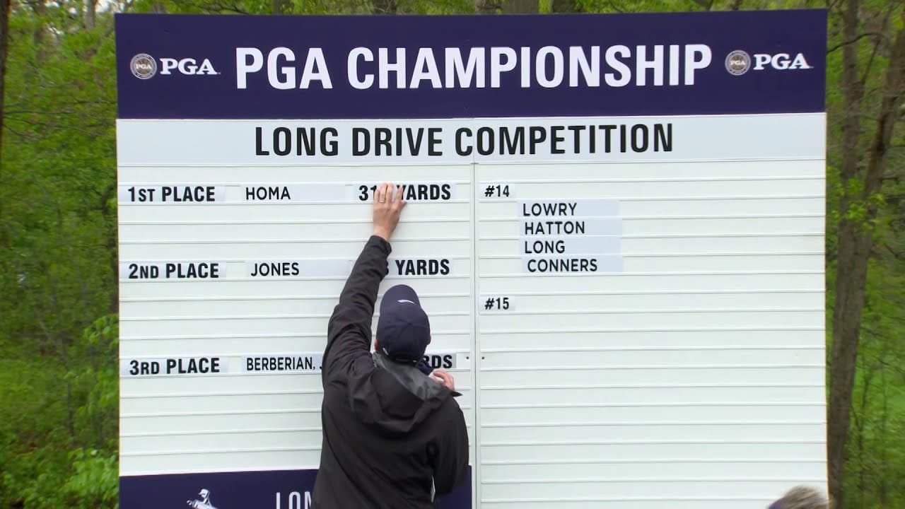 Max Homa Wins the 2019 PGA Championship Long Drive Competition