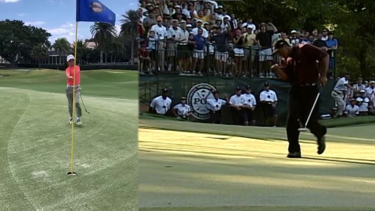 Tiger Woods' Iconic Celebration at the 2000 PGA Championship Re-Created by PGA Jr. League Golfer