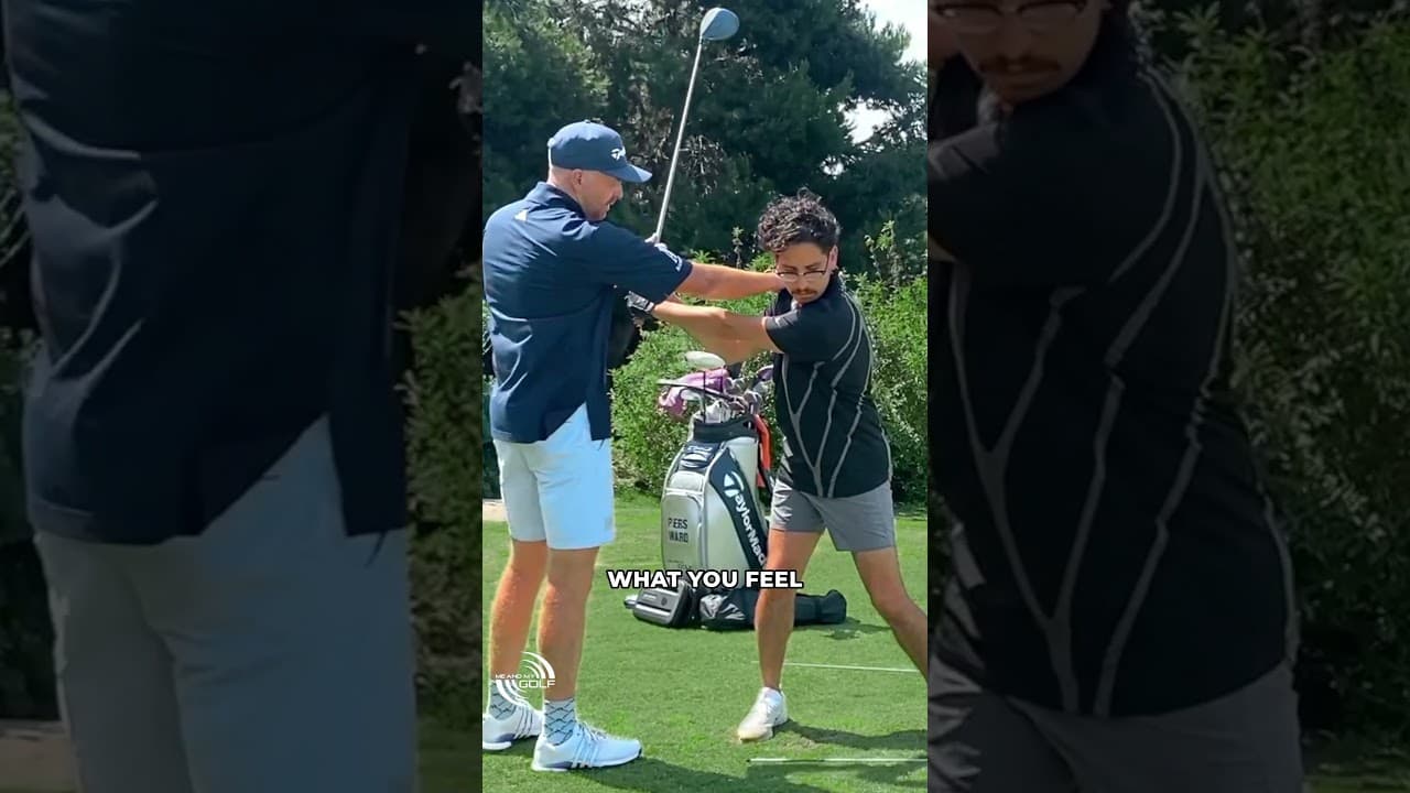 Do You Do The Reach?  #golf #shorts #improveyourgolf